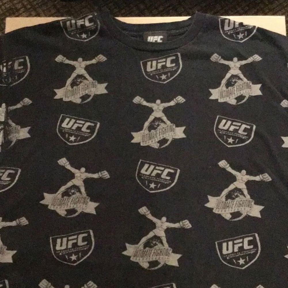 Vintage Y2K Grail UFC AOP Tee USA Made 2XL